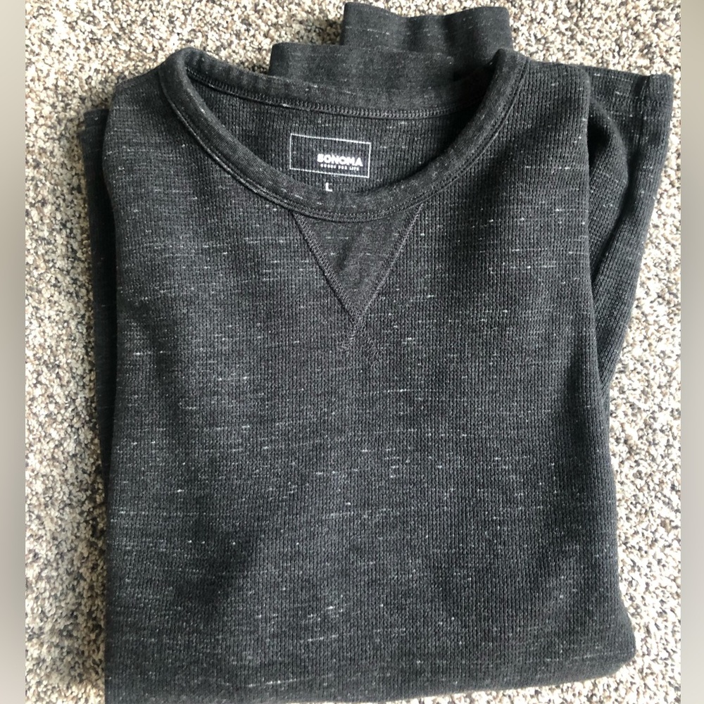 Sonoma Charcoal Marled Crewneck Shirt - Men